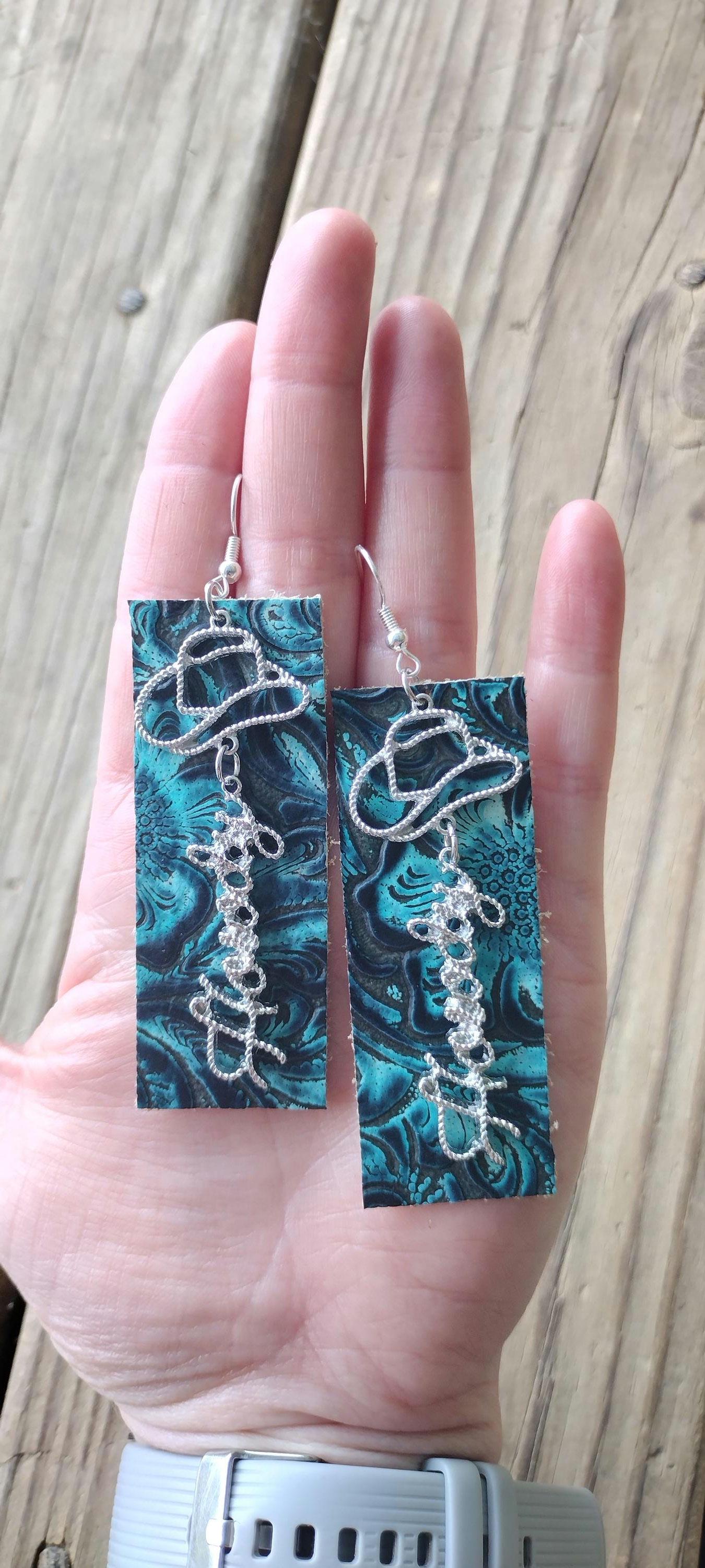 Leather Howdy Earrings