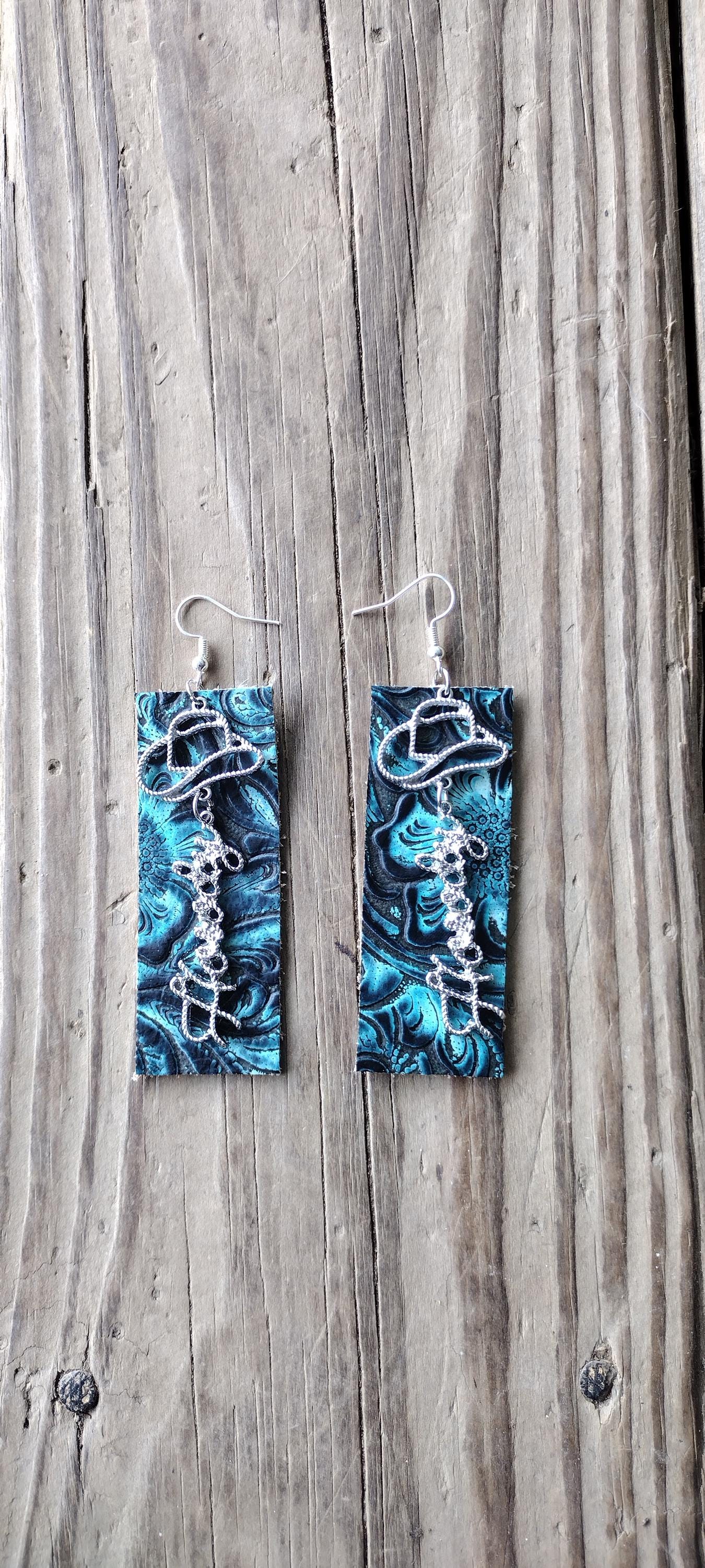 Leather Howdy Earrings