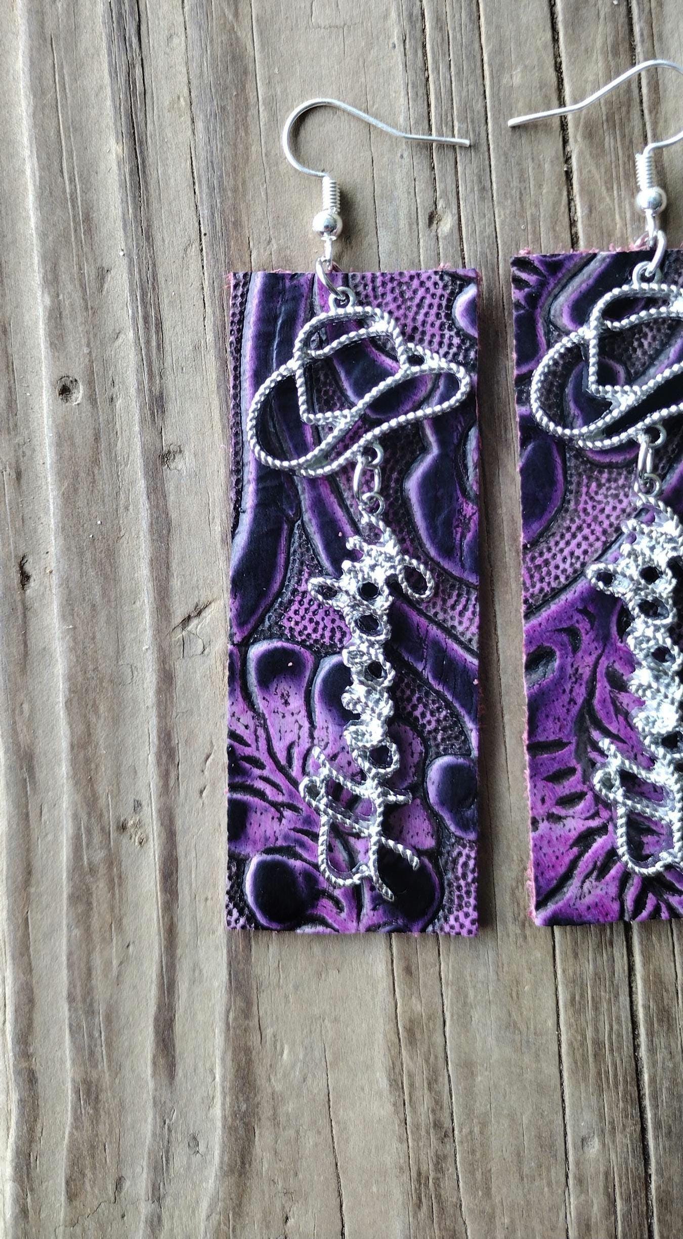 Leather Howdy Earrings