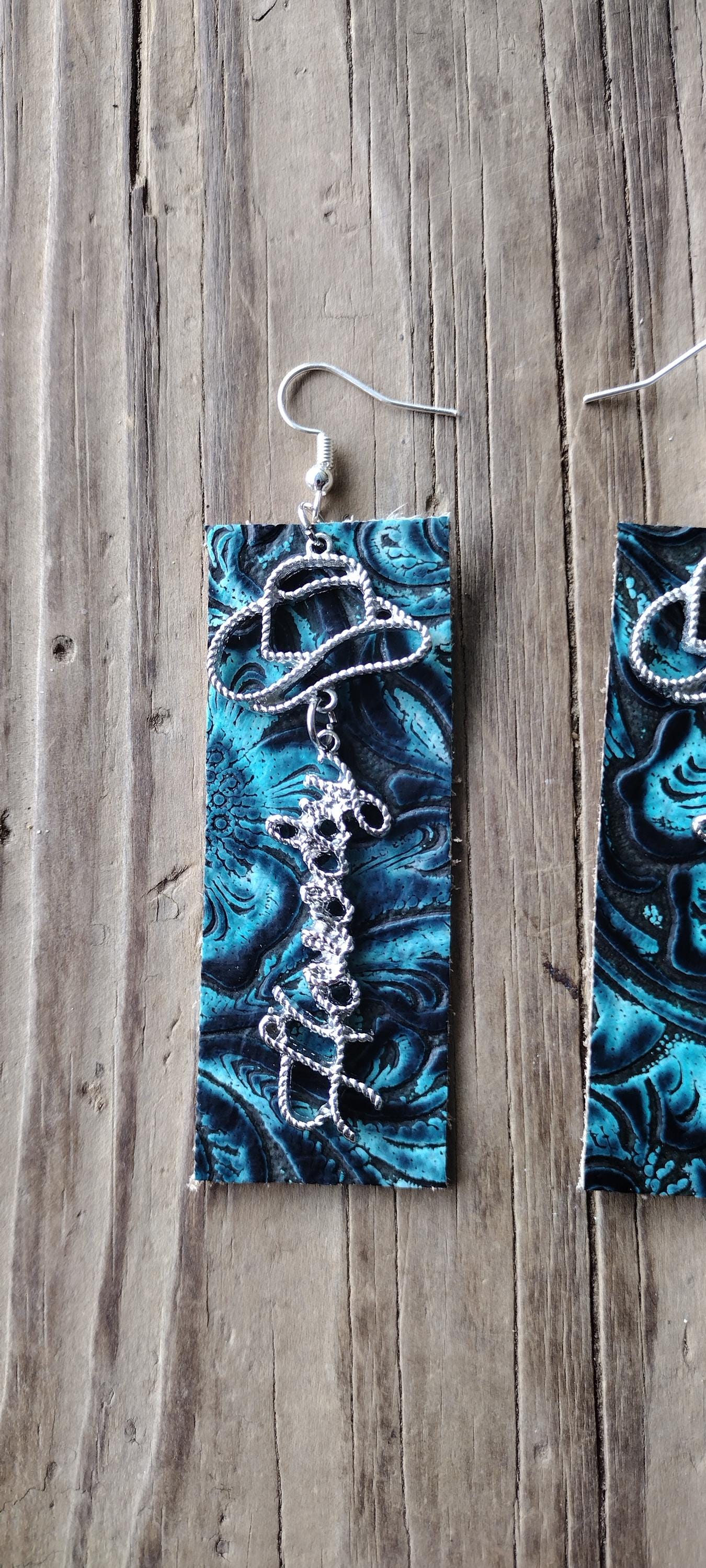 Leather Howdy Earrings