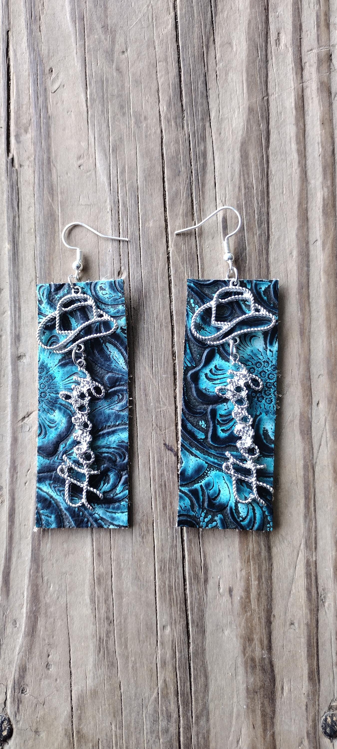 Leather Howdy Earrings